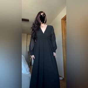 Baltic Born Black Flowy Gown